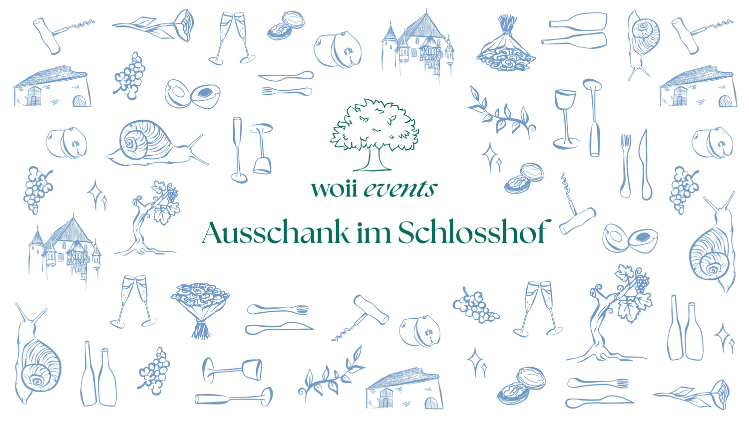 Ausschank im Schlosshof am 18. Mai